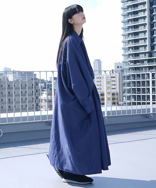 VUy.ヴウワイ.gown coat vuy-s12-c01[BLUE]