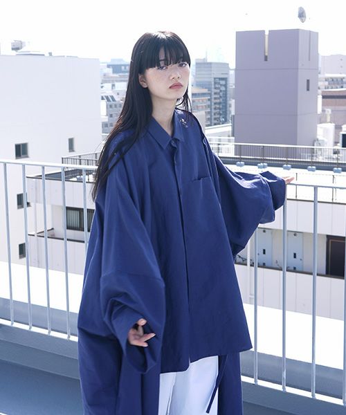 VUy.ヴウワイ.gown coat vuy-s12-c01[BLUE]