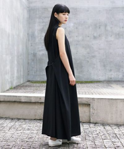 Mochi.モチ.sleeveless dress [ms21-op-02/black]