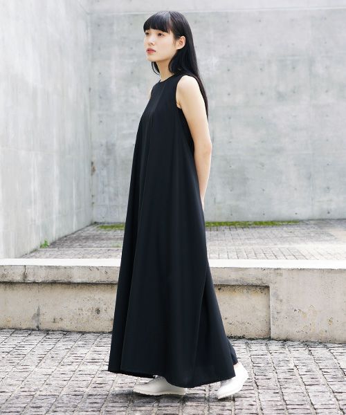 Mochi.モチ.sleeveless dress [ms21-op-02/black]