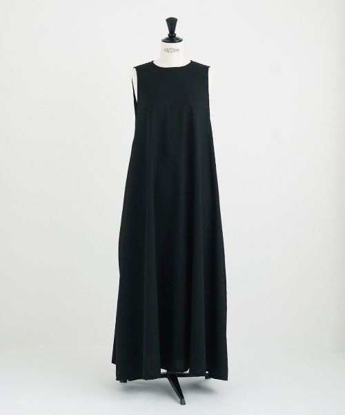 Mochi.モチ.sleeveless dress [ms21-op-02/black]