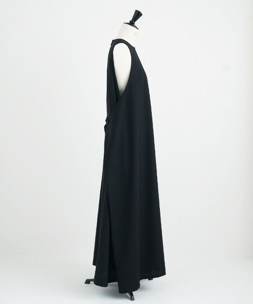 Mochi.モチ.sleeveless dress [ms21-op-02/black]