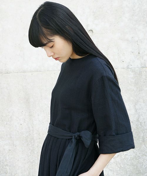 Mochi.モチ.belt dress [ms21-op-03/sumi/sa]