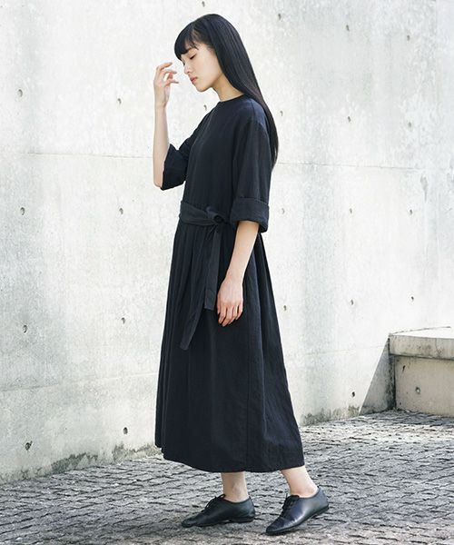 Mochi.モチ.belt dress [ms21-op-03/sumi/sa]