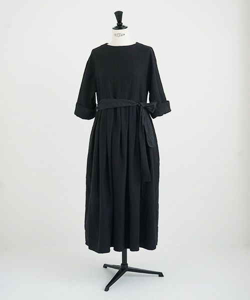 Mochi.モチ.belt dress [ms21-op-03/sumi/sa]