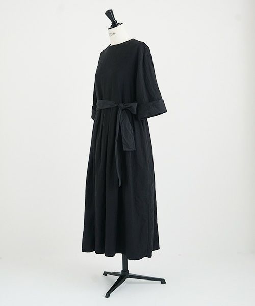 Mochi.モチ.belt dress [ms21-op-03/sumi/sa]