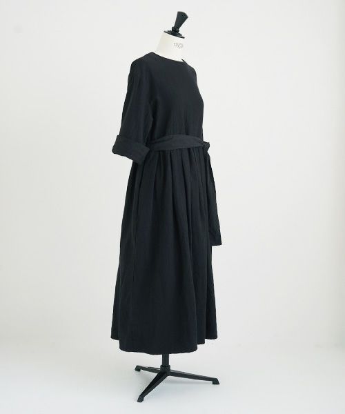 Mochi.モチ.belt dress [ms21-op-03/sumi/sa]