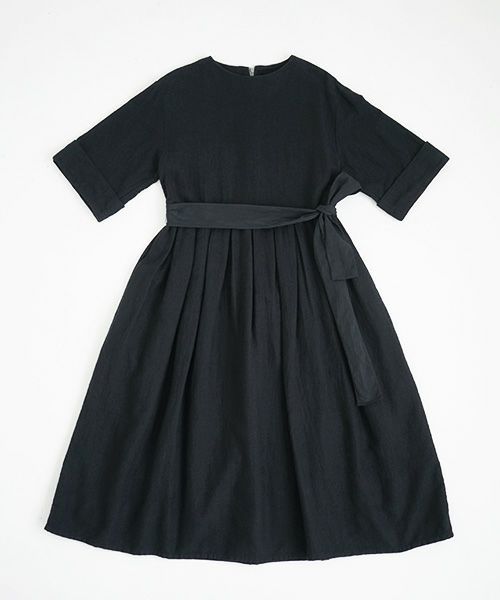 Mochi.モチ.belt dress [ms21-op-03/sumi/sa]