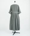 Mochi.モチ.belt dress [ms21-op-03/green grey/ｓa]