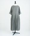 Mochi.モチ.belt dress [ms21-op-03/green grey/ｓa]