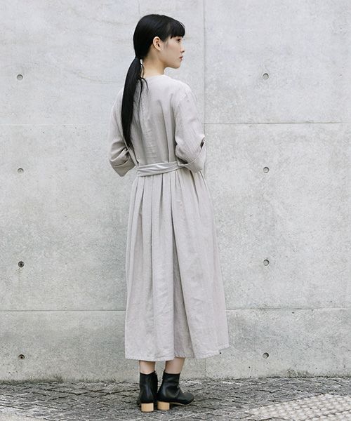 Mochi.モチ.belt dress [ms21-op-03/beige/sa]