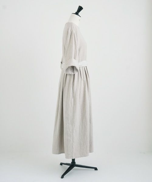 Mochi.モチ.belt dress [ms21-op-03/beige/sa]