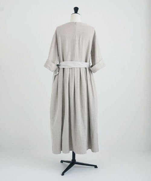 Mochi.モチ.belt dress [ms21-op-03/beige/sa]