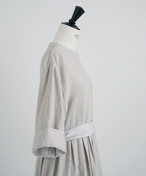 Mochi.モチ.belt dress [ms21-op-03/beige/sa]