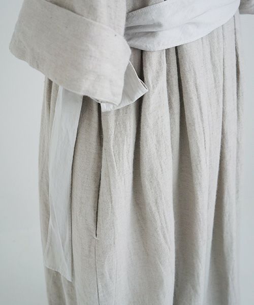 Mochi.モチ.belt dress [ms21-op-03/beige/sa]
