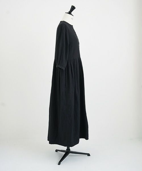 Mochi.モチ.button dress [ms21-op-04/sumi/・2]