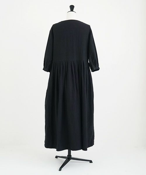 Mochi.モチ.button dress [ms21-op-04/sumi/・2]