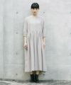 Mochi.モチ.button dress [ms21-op-04/beige]
