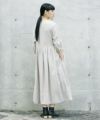 Mochi.モチ.button dress [ms21-op-04/beige]