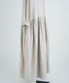 Mochi.モチ.button dress [ms21-op-04/beige]