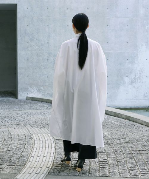 Mochi.モチ.supima cotton long shirt dress [ms21-op-05/white]