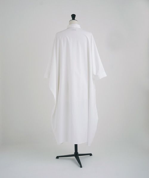 Mochi.モチ.supima cotton long shirt dress [ms21-op-05/white]