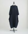 Mochi.モチ.supima cotton long shirt dress [ms21-op-05/navy]