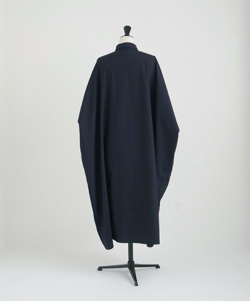 Mochi.モチ.supima cotton long shirt dress [ms21-op-05/navy]