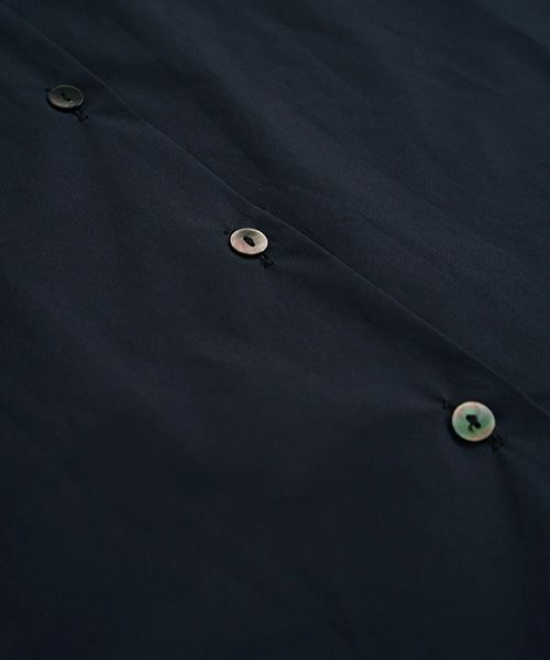 Mochi.モチ.supima cotton long shirt dress [ms21-op-05/navy]
