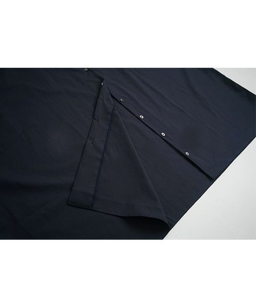 Mochi.モチ.supima cotton long shirt dress [ms21-op-05/navy]