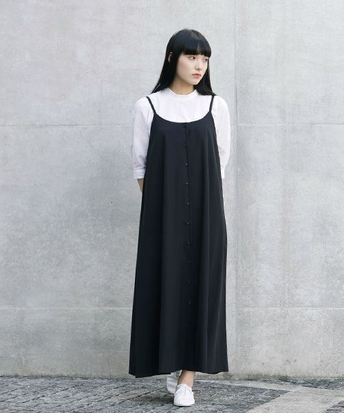 Mochi.モチ.camisole dress [ms21-op-06/black]