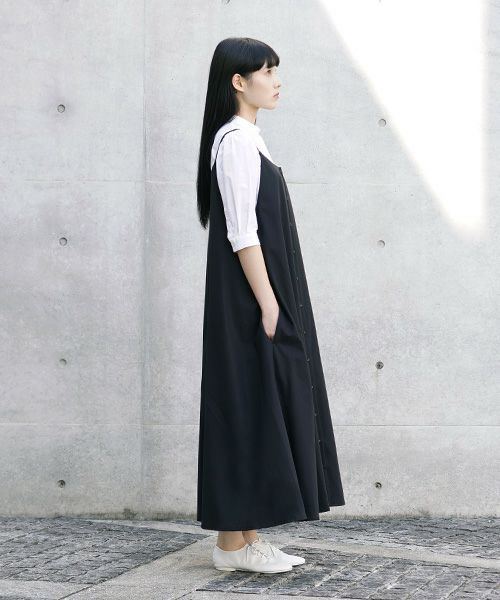 Mochi.モチ.camisole dress [ms21-op-06/black]