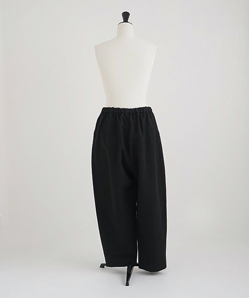 Mochi.モチ.wide tapered pants. [ms21-p-01/black]
