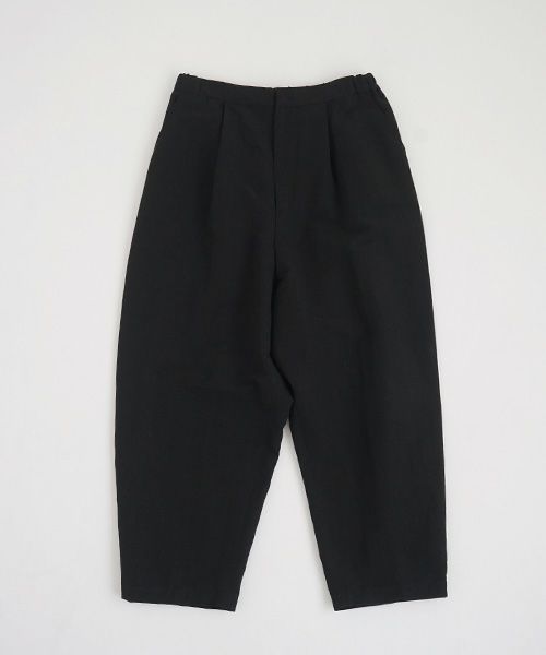 Mochi.モチ.wide tapered pants. [ms21-p-01/black]