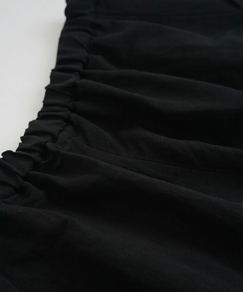 Mochi.モチ.wide tapered pants. [ms21-p-01/black]
