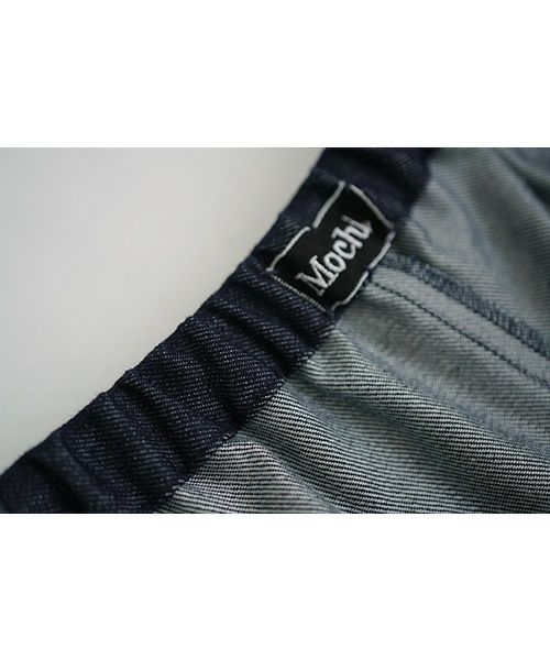 Mochi.モチ.silk cotton denim wide pants.[ms21-p-02/indigo]