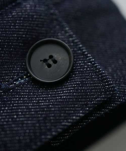 Mochi.モチ.silk cotton denim jacket.[ms21-jk-01/indigo]