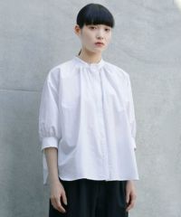 Mochi.モチ.gather blouse[ms21-b-01/white]