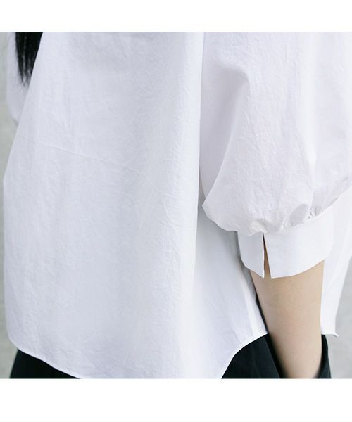 Mochi.モチ.gather blouse[ms21-b-01/white]