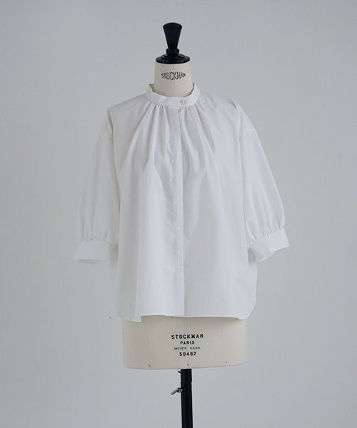 Mochi.モチ.gather blouse[ms21-b-01/white]