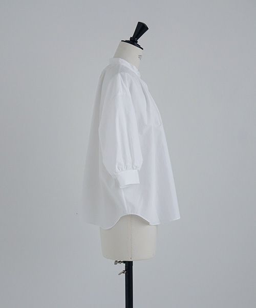 Mochi.モチ.gather blouse[ms21-b-01/white]