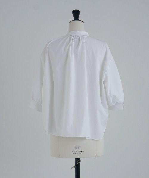 Mochi.モチ.gather blouse[ms21-b-01/white]