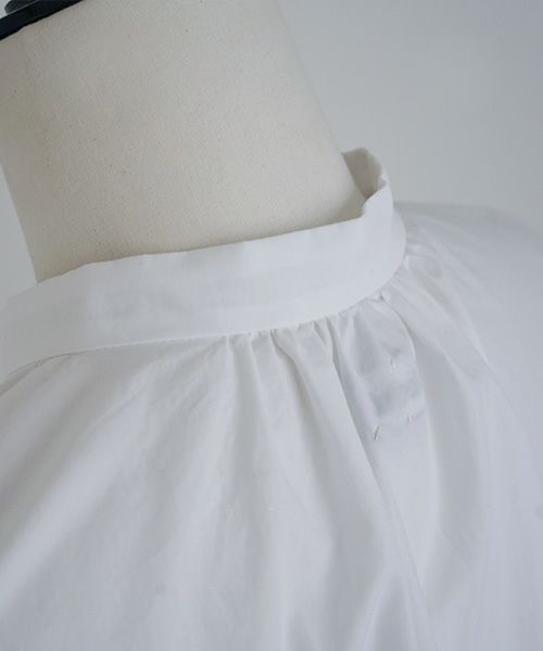 Mochi.モチ.gather blouse[ms21-b-01/white]