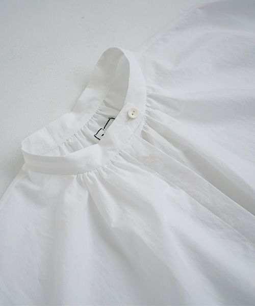 Mochi.モチ.gather blouse[ms21-b-01/white]