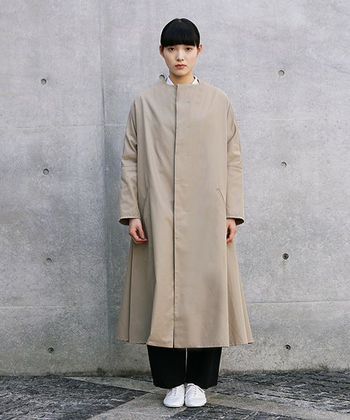 Mochi.モチ.spring coat(supima cotton×silk).[ms21-co-02/beige]
