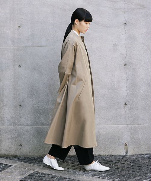Mochi.モチ.spring coat(supima cotton×silk).[ms21-co-02/beige]