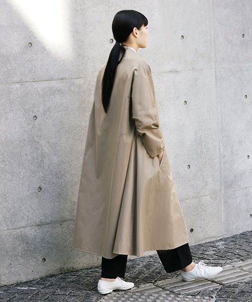 Mochi.モチ.spring coat(supima cotton×silk).[ms21-co-02/beige]