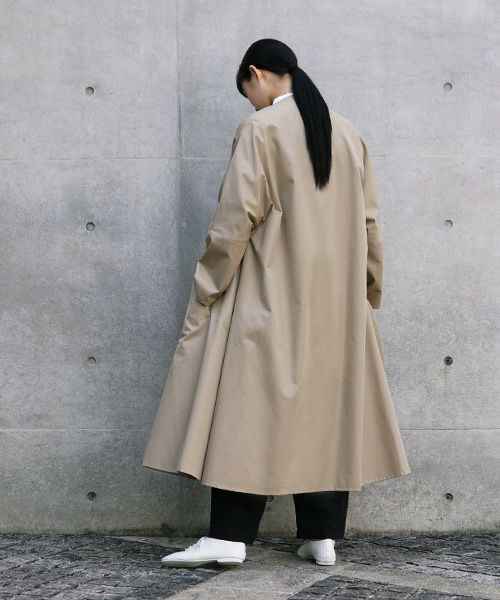 Mochi.モチ.spring coat(supima cotton×silk).[ms21-co-02/beige]