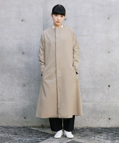 Mochi.モチ.spring coat(supima cotton×silk).[ms21-co-02/beige]