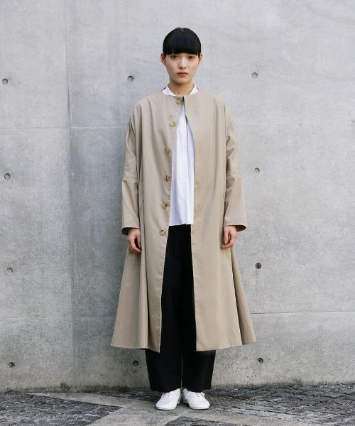 Mochi.モチ.spring coat(supima cotton×silk).[ms21-co-02/beige]